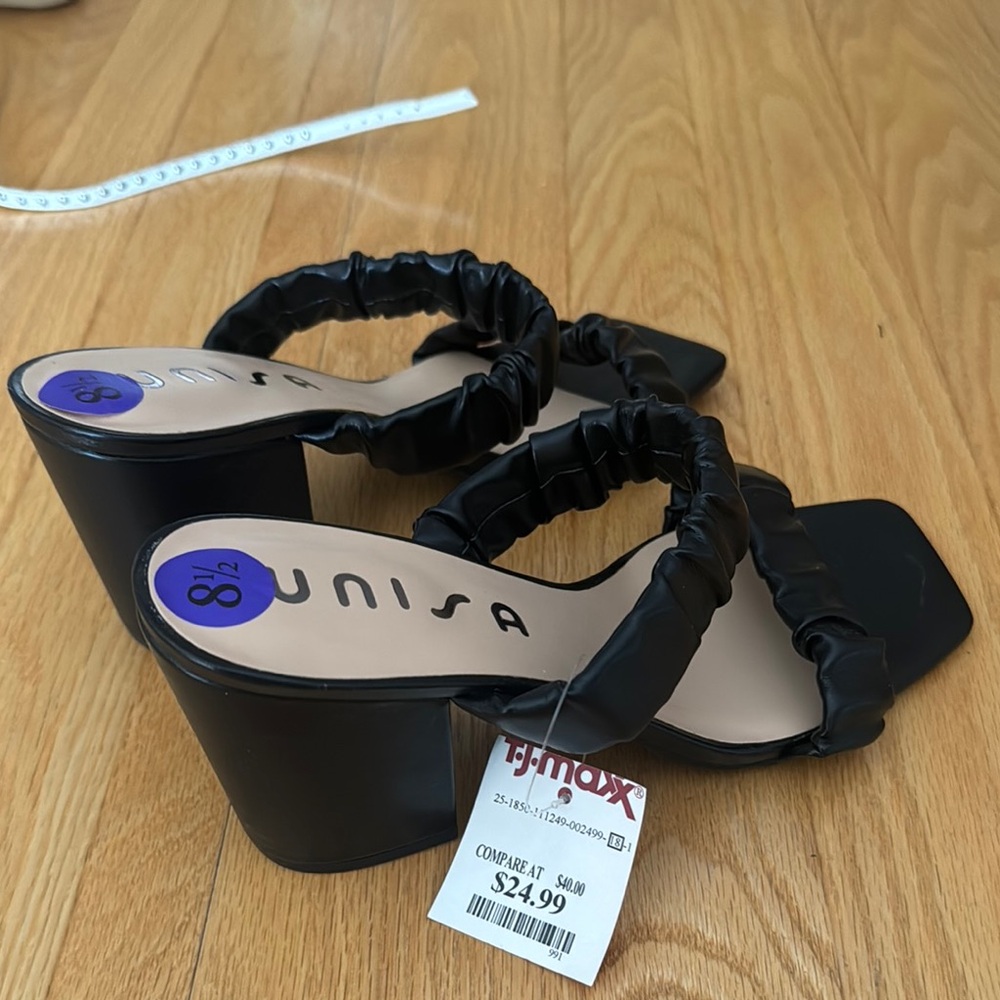 Unisa Black Women's Heeled Sandals